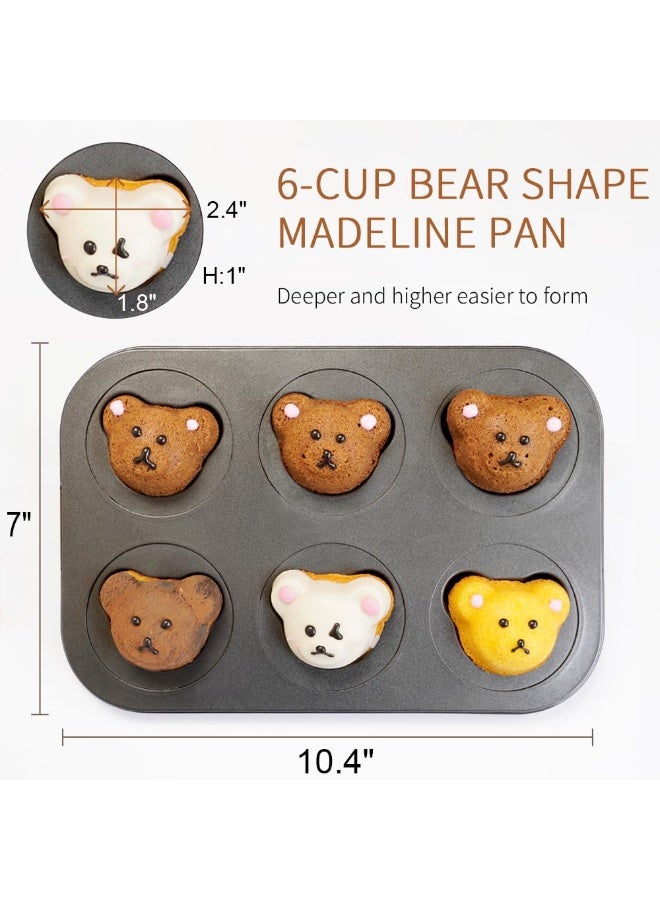 2 pcs bear-shaped muffin mold, mold cake mold, suitable for birthday party - Image 3